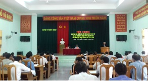 Hội nghị đánh giá tình hình thực hiện Kế hoạch số 24-KH/HU, ngày 24/9/2012 của Ban Thường vụ Huyện ủy về dự sinh hoạt các Chi bộ trực thuộc Đảng bộ các xã, Thị trấn