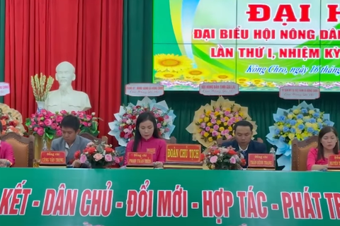 Hội Nông dân xã Kông Chro: Tổ chức Đại hội đại biểu lần thứ I, nhiệm kỳ 2025 - 2030