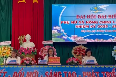 Hội LHPN xã Kông Chro: Đại hội Đại biểu Phụ nữ xã lần thứ I, nhiệm kỳ 2025 - 2030